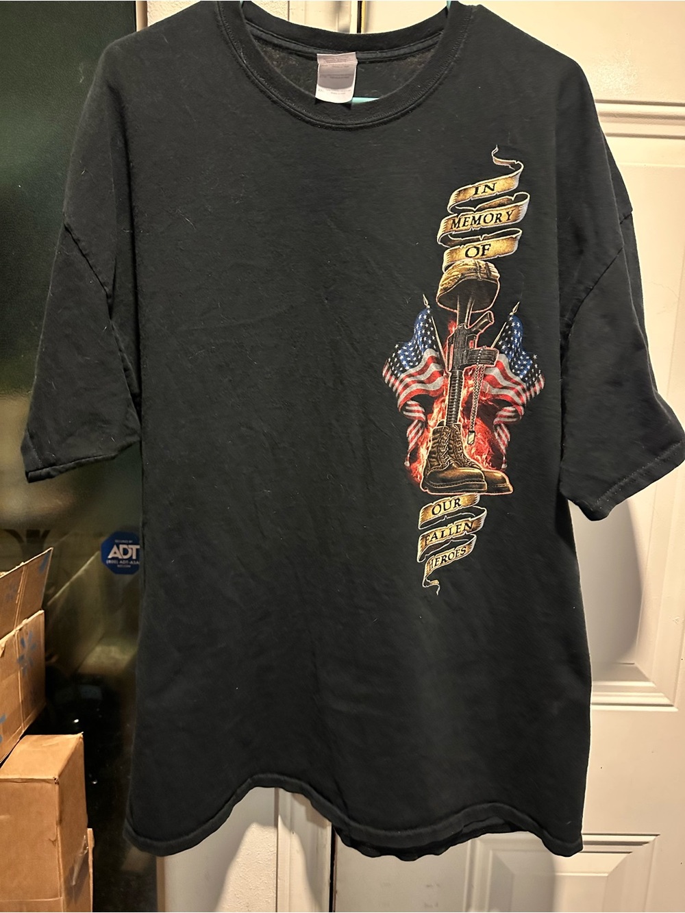 Home Of The Free Because Of The Brave Patriotic Graphic T-Shirt - Picture 5 of 7